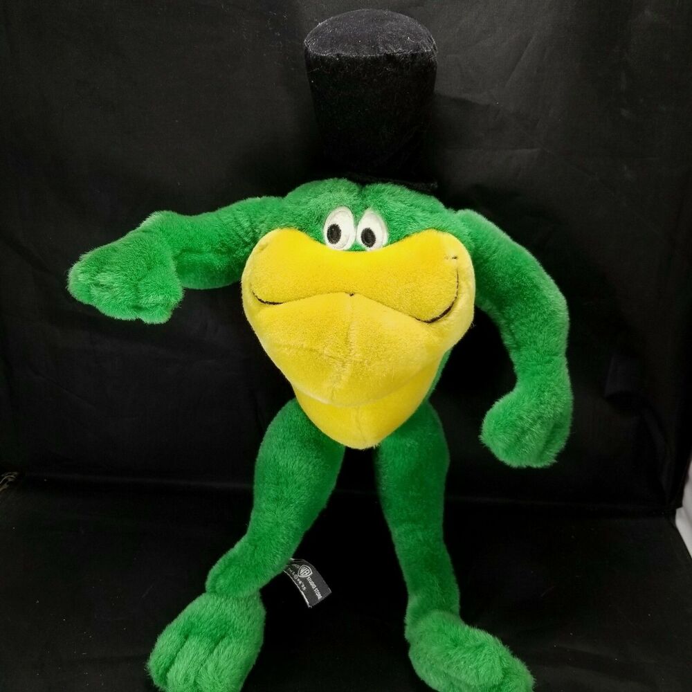 WB Looney Tunes Michigan J Frog Green Plush Stuffed Animal Poseable 18"